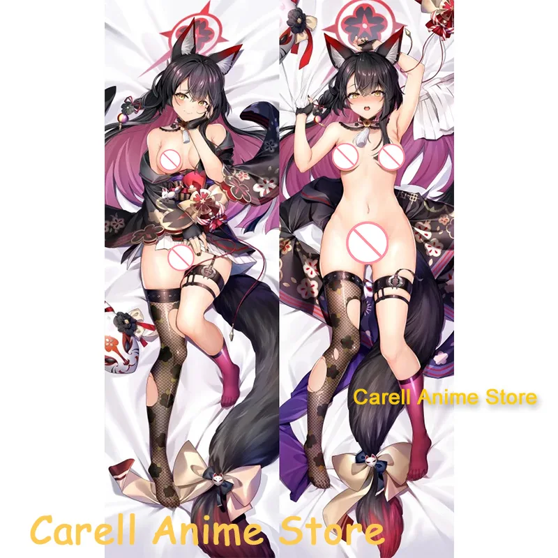 

Dakimakura Kosaka Wakamo Blue Archive Anime Double-Sided Print Life-size Body Pillow Cover Wifu