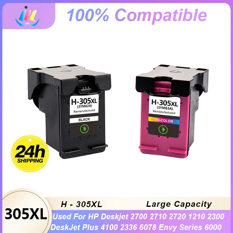Совместимый картридж 305XL для HP305 305 XL для принтеров HP DeskJet 2700 2710 2721 2722 4120 4110 4130 1210 6010.