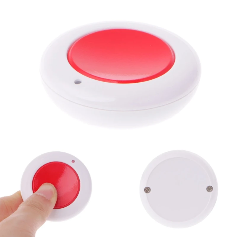 Round Shape Button RF Transmitter Wireless Remote Control 433 MHz Roundness Design Remote Key Sticky Wall Panel High Quality