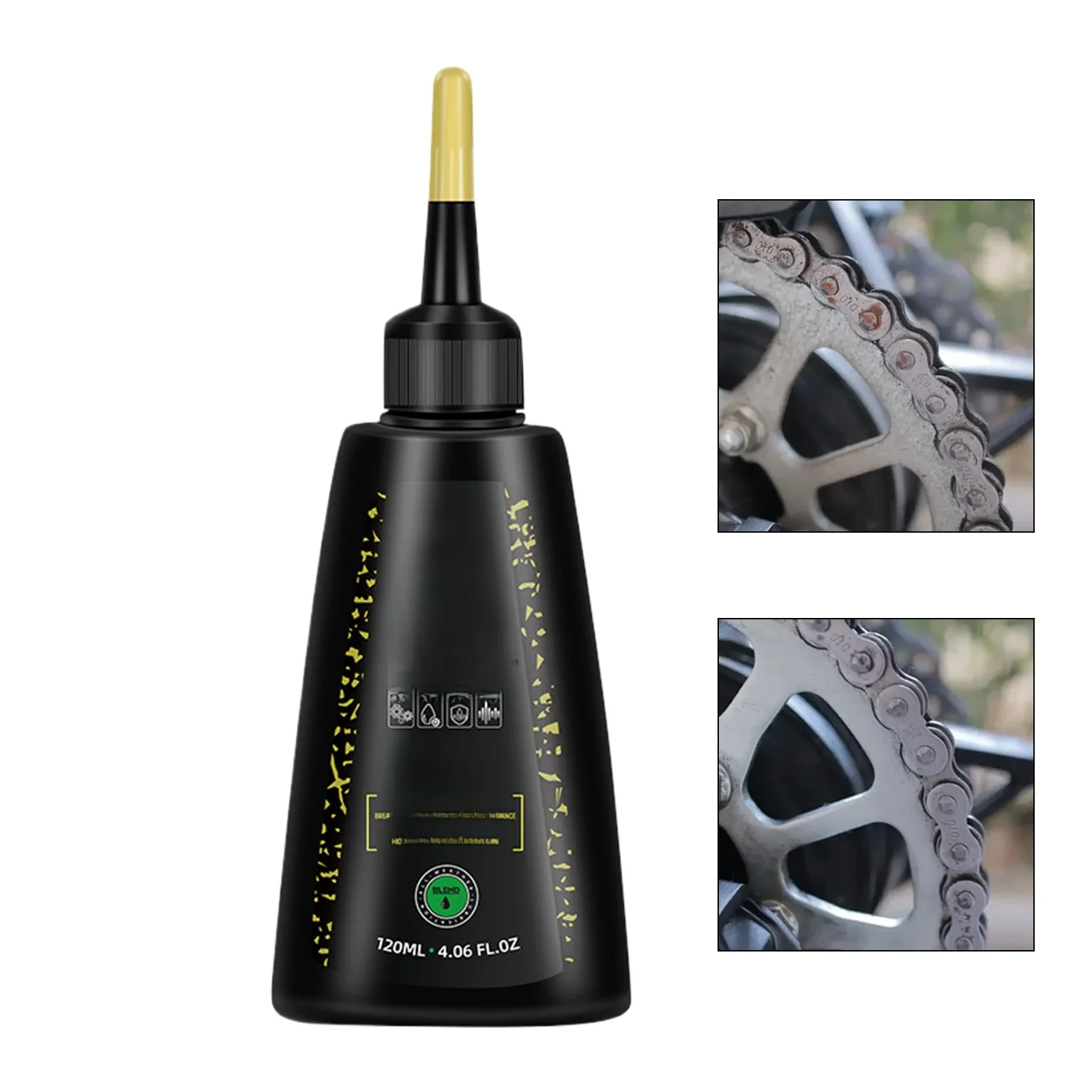 AliExpress NONE Synthetic Chain Oil 120ml Cycling Chain Lubricant Multi-Purpose Dry&Wet Anti-corrosion Lubricant & Rust Prevention Oil for Bikes