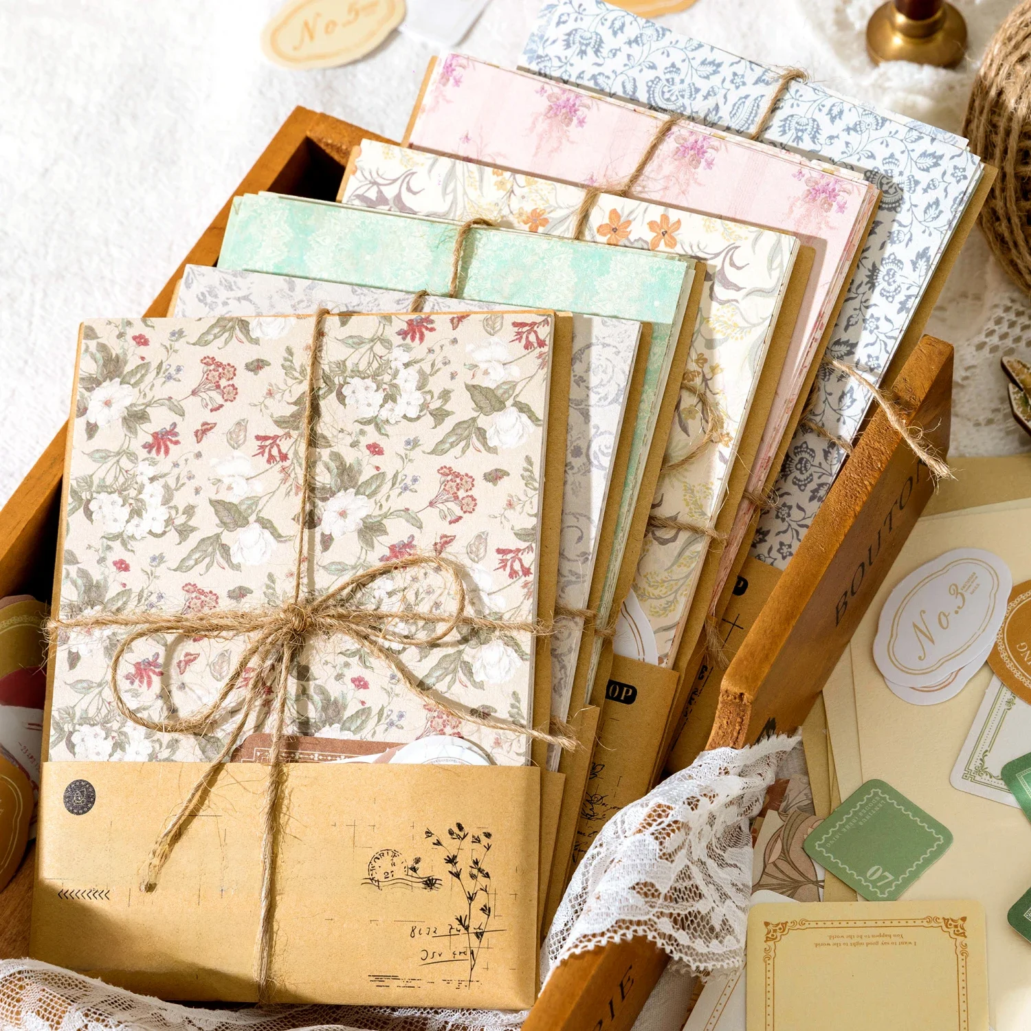 40 sztuk/paczka Vintage materiał dekoracyjny Scrapbooking pamiętnik Album papier informacyjny DIY śmieci dziennik etykieta artykuły papiernicze — zdjęcie 2