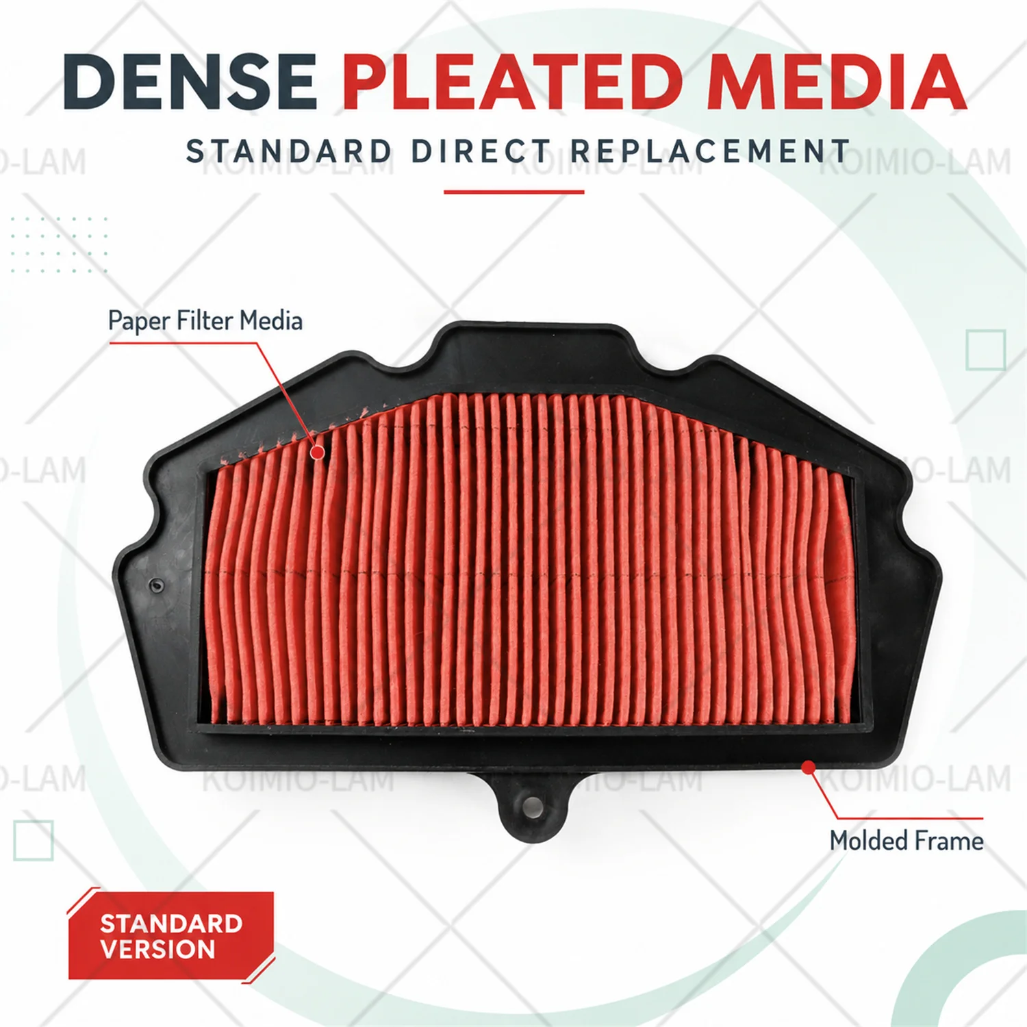 Passend für Kawasaki Ninja 500 Z500 KLE500 / SE 2024 2025 2026 Motorradzubehör Luftfilter Reiniger Ansaugung – Detail 5