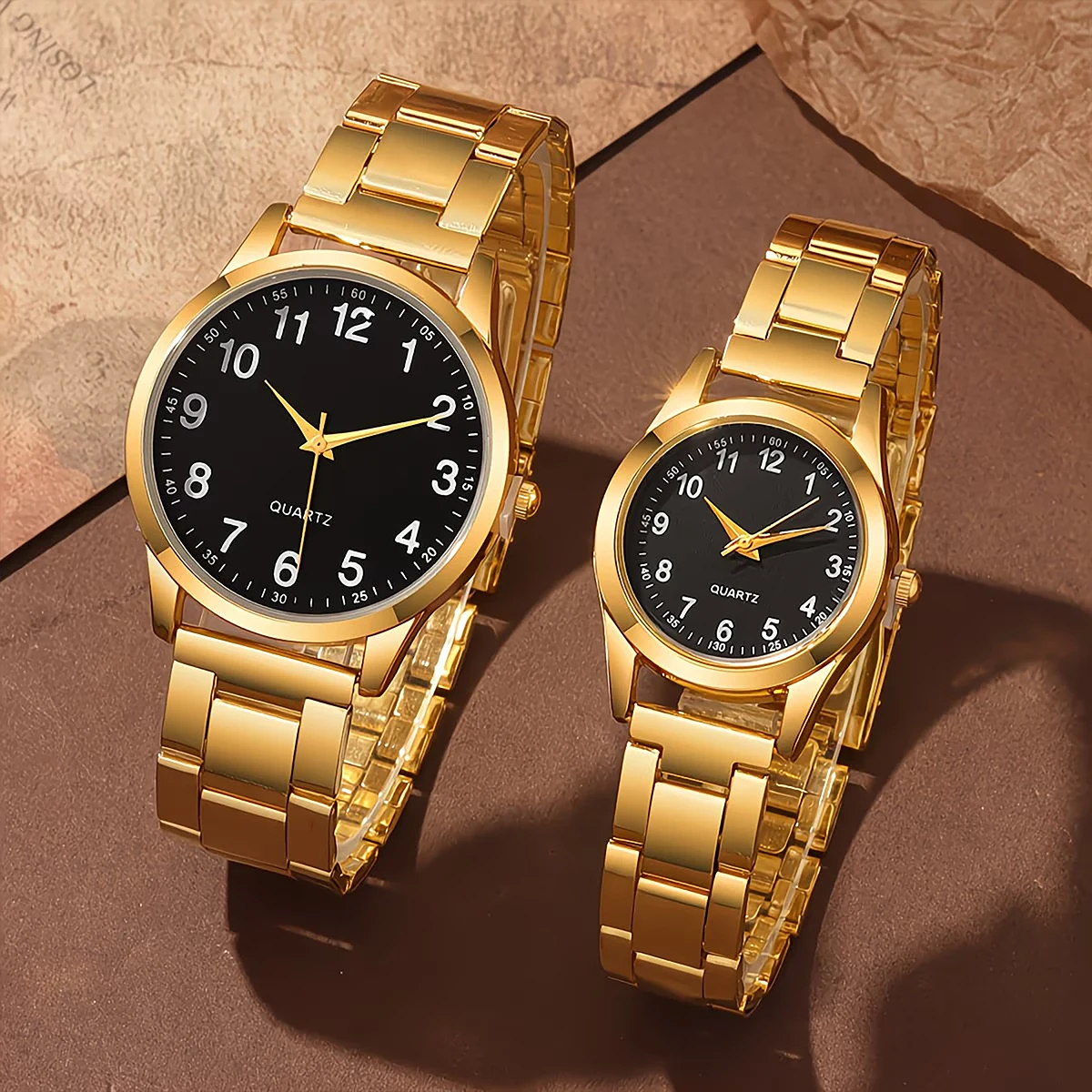 2-Piece Women's Couple Fashion Watch Set, High-End Trendy, Exquisite Simple Pattern Quartz Watch and Bracelet Combo, Best Gift Choice for Girlfriends' Birthdays, Travel, Vacation, Graduation Season, Halloween, Valentine's Day, Christmas