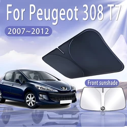 Car Sun Visor For Peugeot 308 T7 2007~2012 2008 2010 2011 MK1 Front Windshield Sunshade Heat Insulation Summer Auto Accessories
