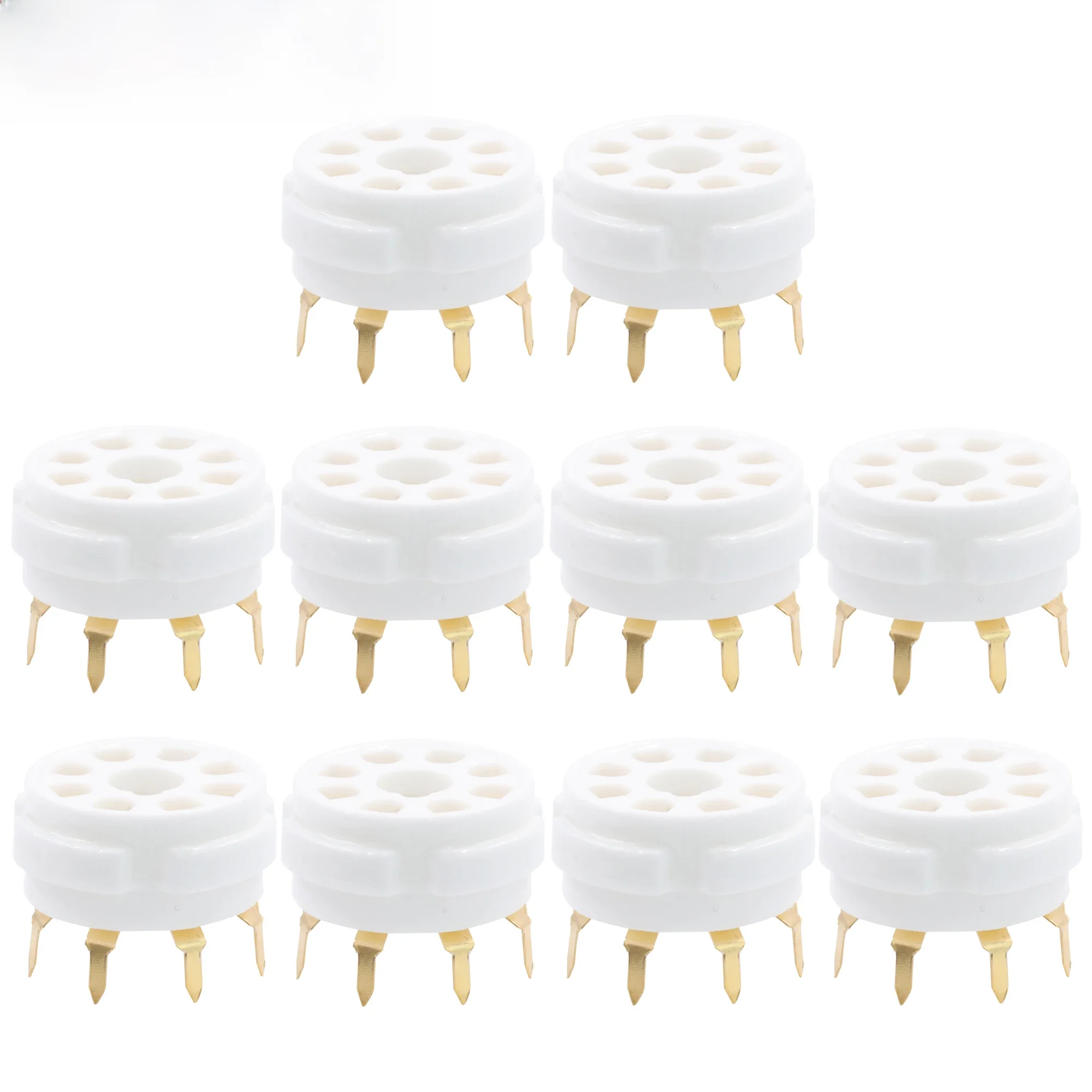 Do montażu PCB podstawa ceramiczne gniazdo lampy K8A 8 Pin do 6 p3p 6 sn7 6 n8p EL34 274B 5 z4p 6550 KT88 KT66 6 l6 wzmacniacz Audio Hifi do 10 sztuk — zdjęcie 2