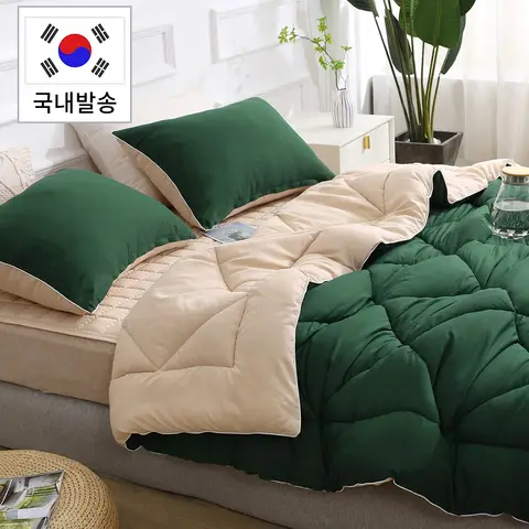 사계절 차렵이불 4종 세트 이불+패드+메트리스 커버+베개커버 blanket