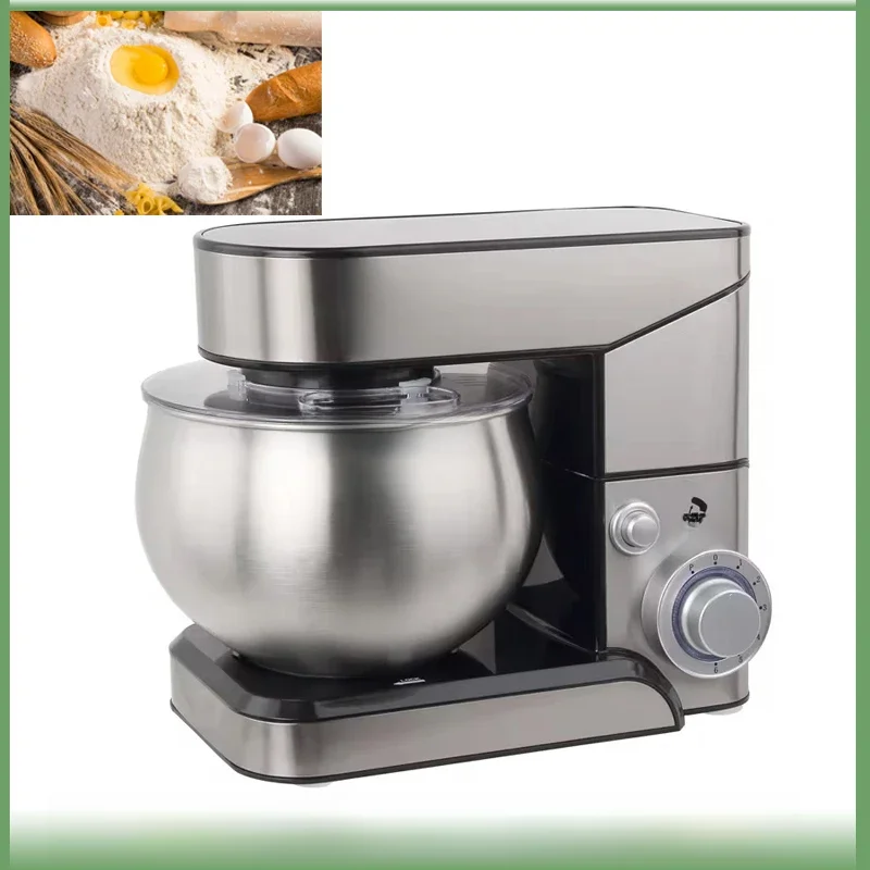 Household Small Fully Automatic Kneading Machine, Metal Egg Beater, Multifunctional Dough Mixer