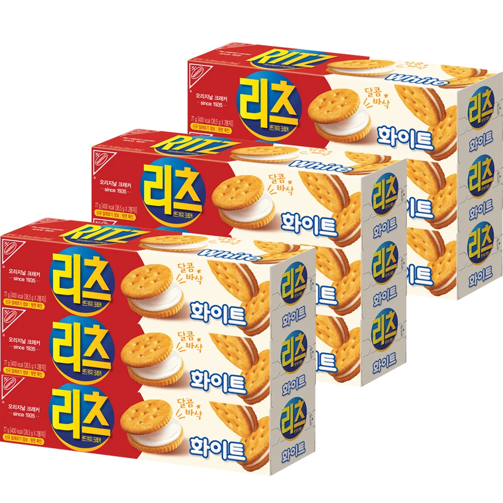 77G x 9 Ritz Sandwich Crackers White