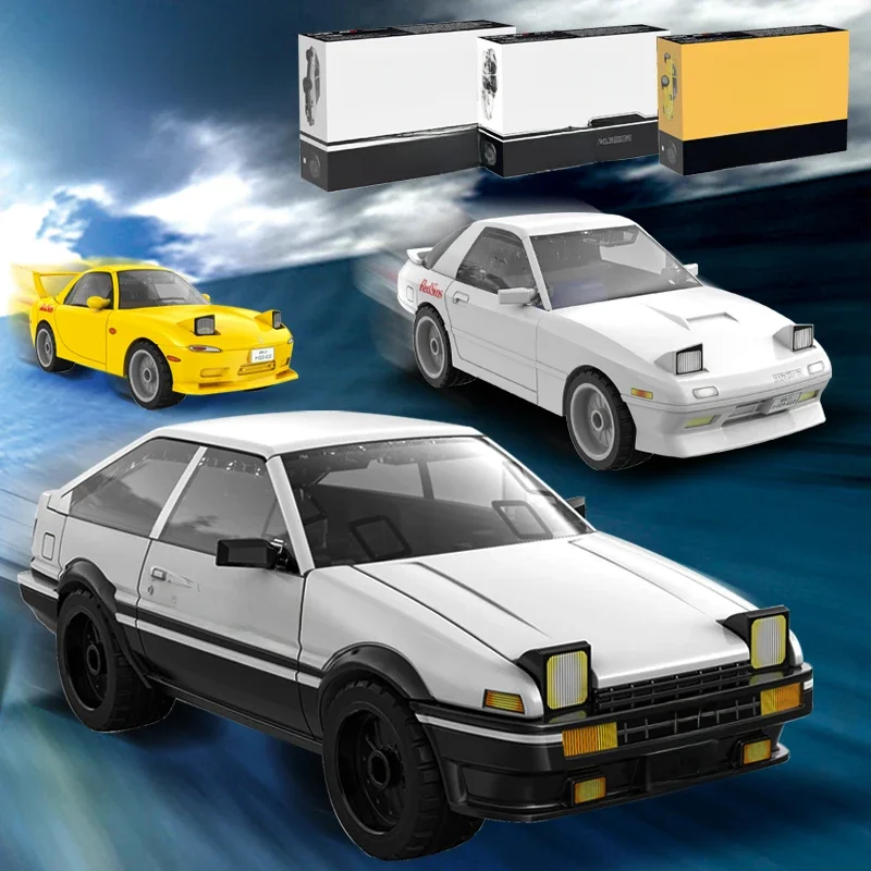 Cada Anime Initial D Champion véhicule blocs de construction Compatible City Street View japonais Parking briques jouets garçons cadeaux