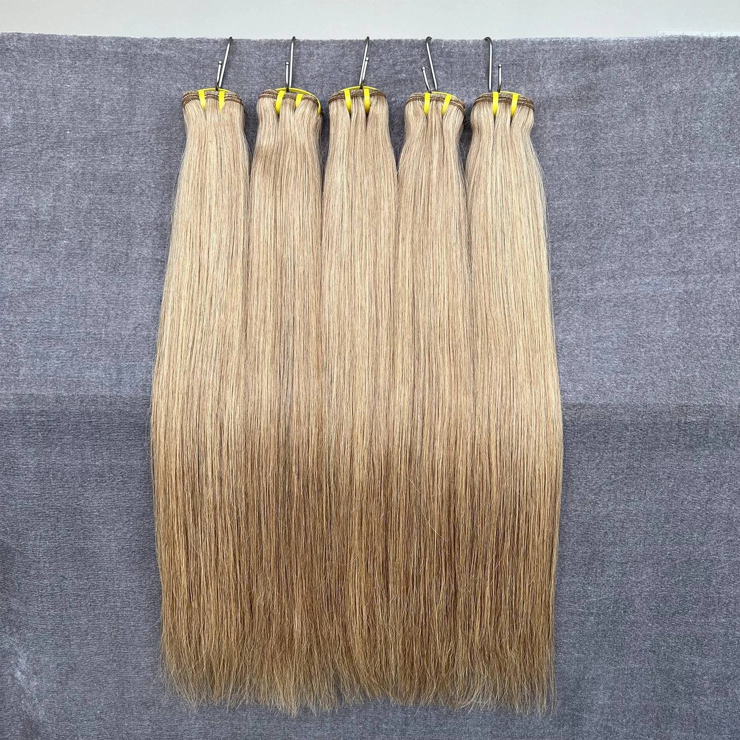 SWANEE Doule Drawn 12A #27 Straight 100% Unprocessed Virgin Human Hair Bundles for Black Women Colored Hair Bundles Extensions