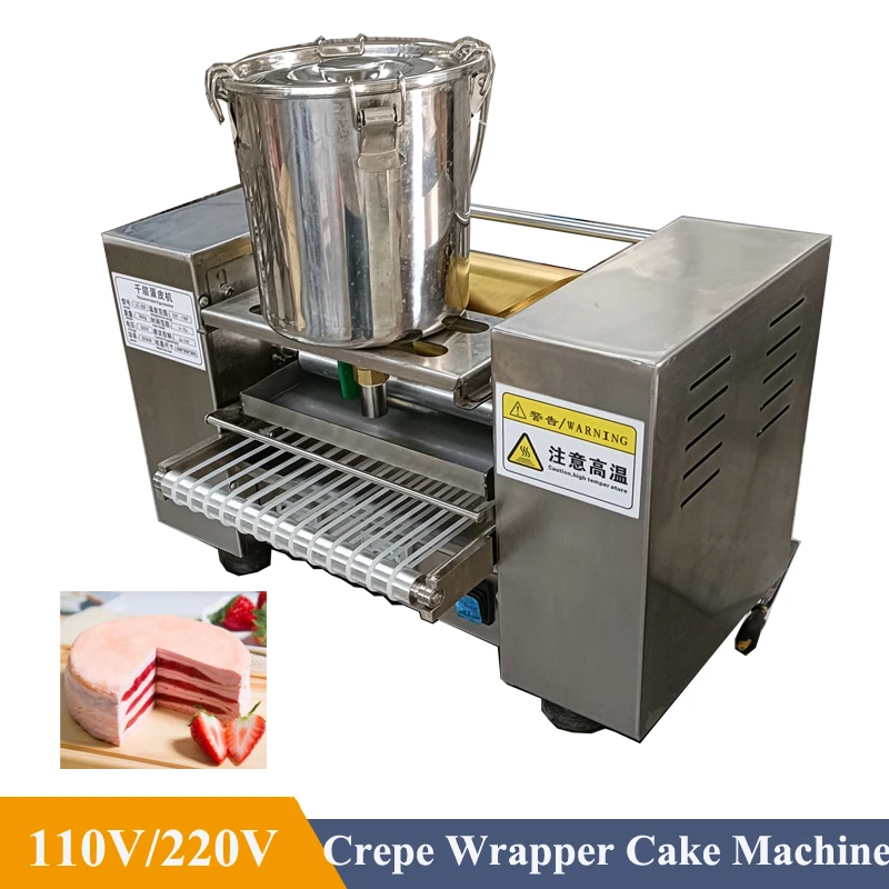 

Durian Thousand Layer Spring Roll Pancake Making Maker 110V 220V Commercial Automatic Mini Mille Crepe Wrapper Cake Machine