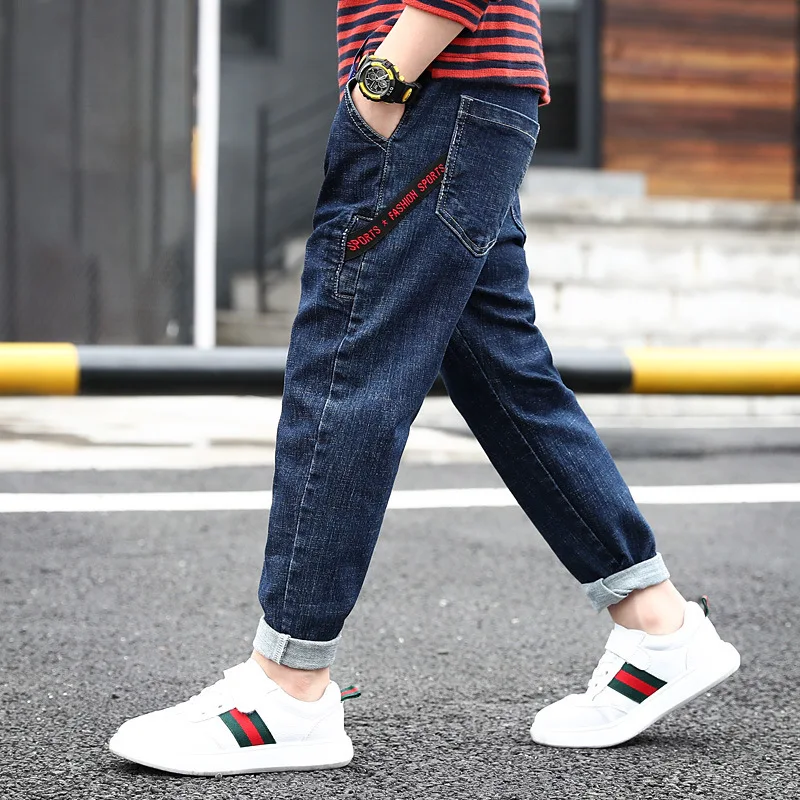 

90% cotton boys' new autumn-style casual trendy fashionable and comfortable jeans