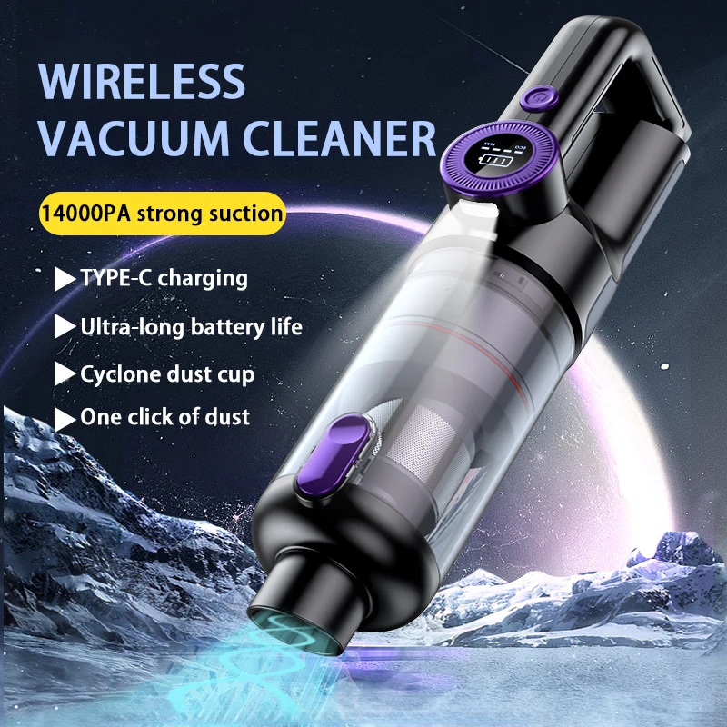 

Car Vacuum Cleaner High Power Wireless Handheld Dust Collector Chargeable Great Suction Portable Vacuum Cleaner for Car and Home