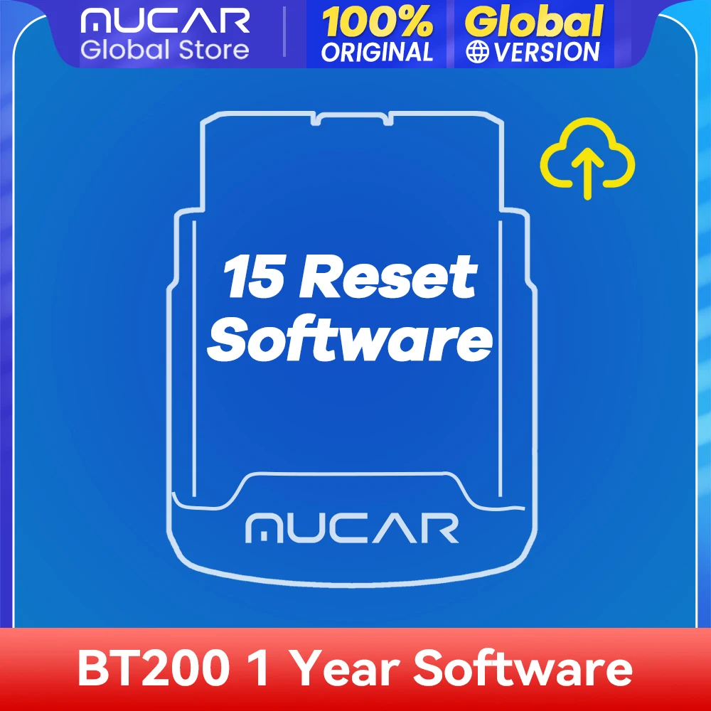 

MUCAR BT200 Obd2 Diagnostic Tools All Cars 15 Resets Software Free 1 Year Bluetooth Automotive Obd2 Scanner for Auto Software