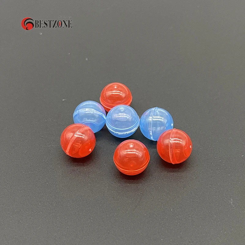 Very Small Mini Tiny 20Pcs 10.7MM 0.42Inch Caliber Empty Plastic Paintball Capsule Toys Round Ball Eggshell