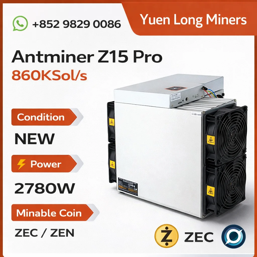 

special offer _ buy 5 get 2 free _ Antminer Z15 Pro 860KSol/s 840KSol/s Equihash Algorithm ZEC Mining ASIC Rig for Zcash Coin Mi