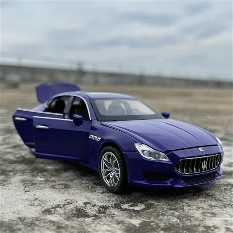 1:32 Maserati Quattroporte aluminiowy Model samochodu Diecasts metalowa zabawka pojazd Model samochodu symulacja dźwięk kolekcja światła prezent dla dzieci — 2