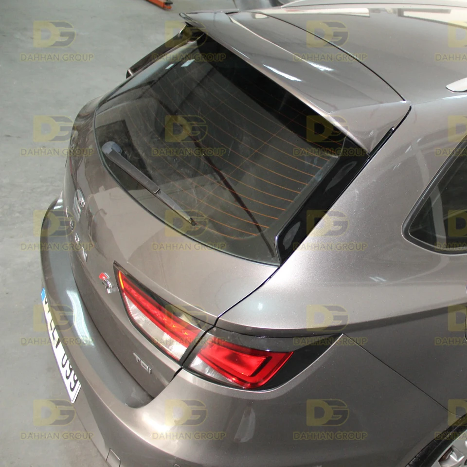 Seat Leon MK3 and MK3 Facelift 2012 - 2019 ST Station Wagon 3 Pieces Rear Spoiler Wing and Side Flaps Fiberglass Material SW Kit