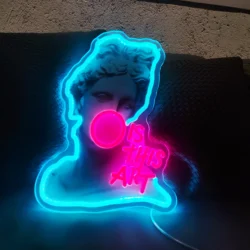 To jest sztuka światła neonowe Led znak grafiki do domu sypialnia soggiorno Studio Bar przestrzeń impreza Super fajne scena światła dekoracja ścienna