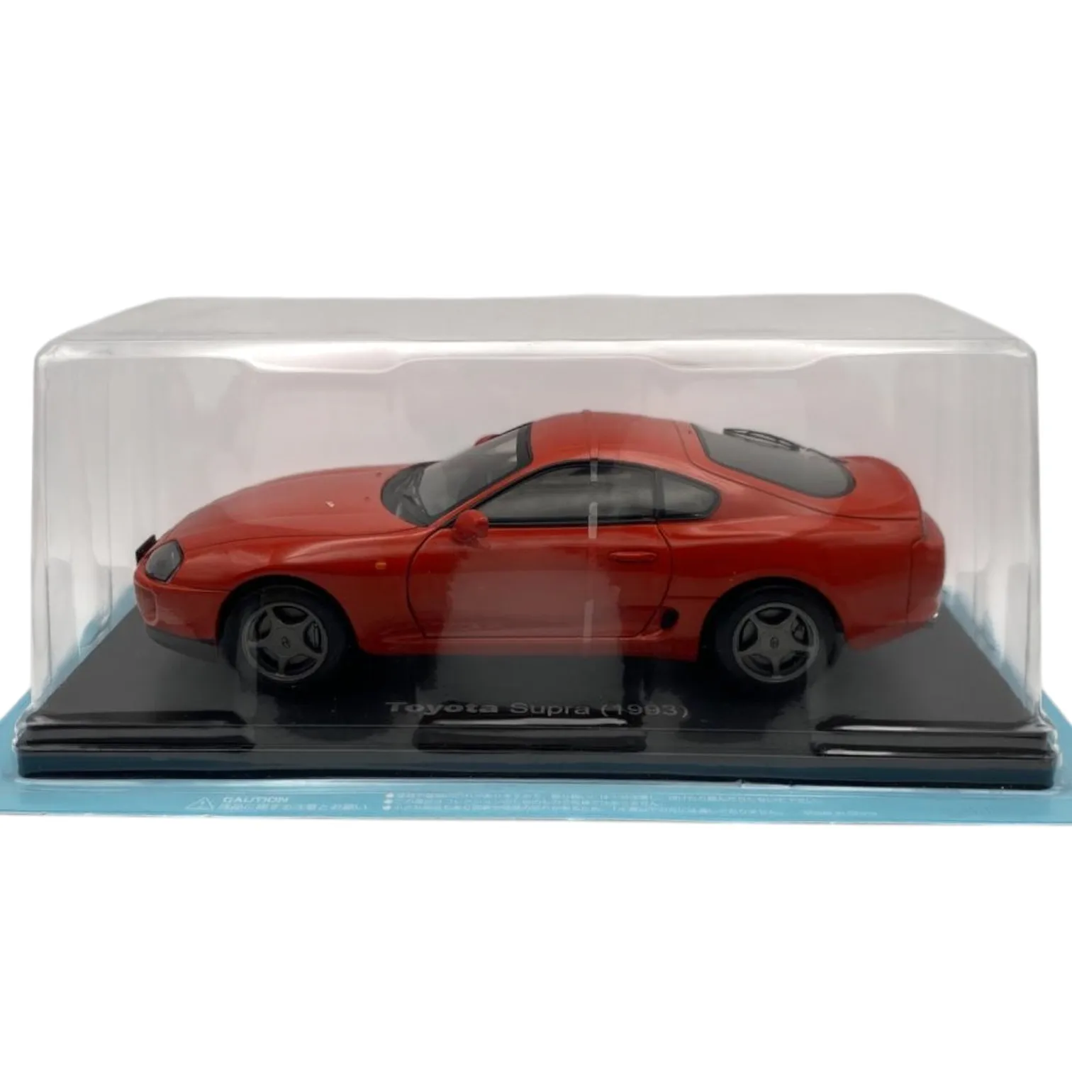 Salvat, Voiture japonaise classique Supra 1993, Miniature moulé sous pression, Échelle 1:24, Collection Salvat Collection de nos voitures bien-aimées sans Facículo, Emballage blister, Peut être froissé, Base