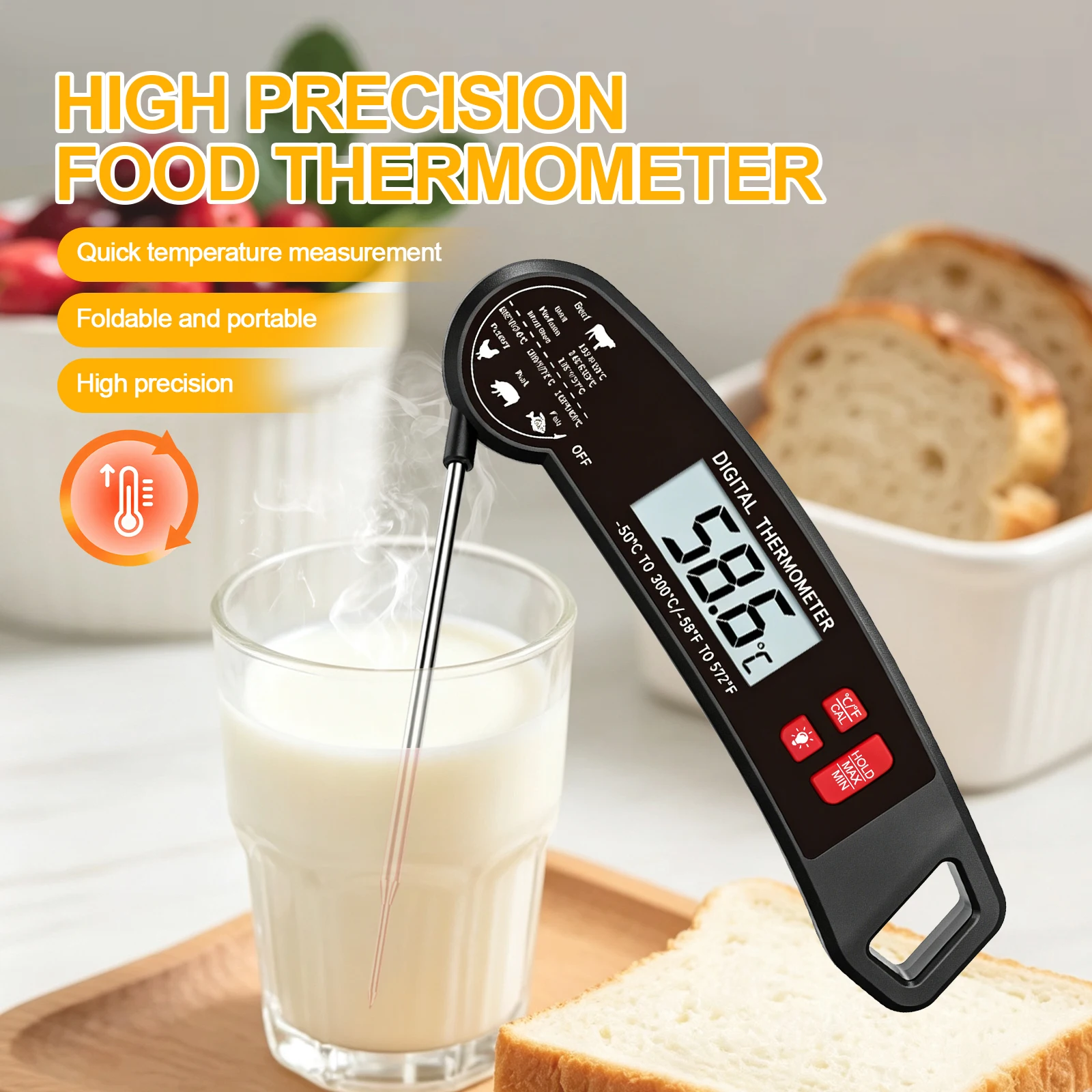 Termómetro Digital de Lectura - Camping Cooking Portable reseña y precio