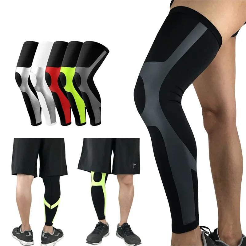 AliExpress STSTSING 1Pcs Full Leg Compression Sleeve Knee Pads Cycling Leg Warmers Long Leg Sleeves Cycling Bicycle MTB