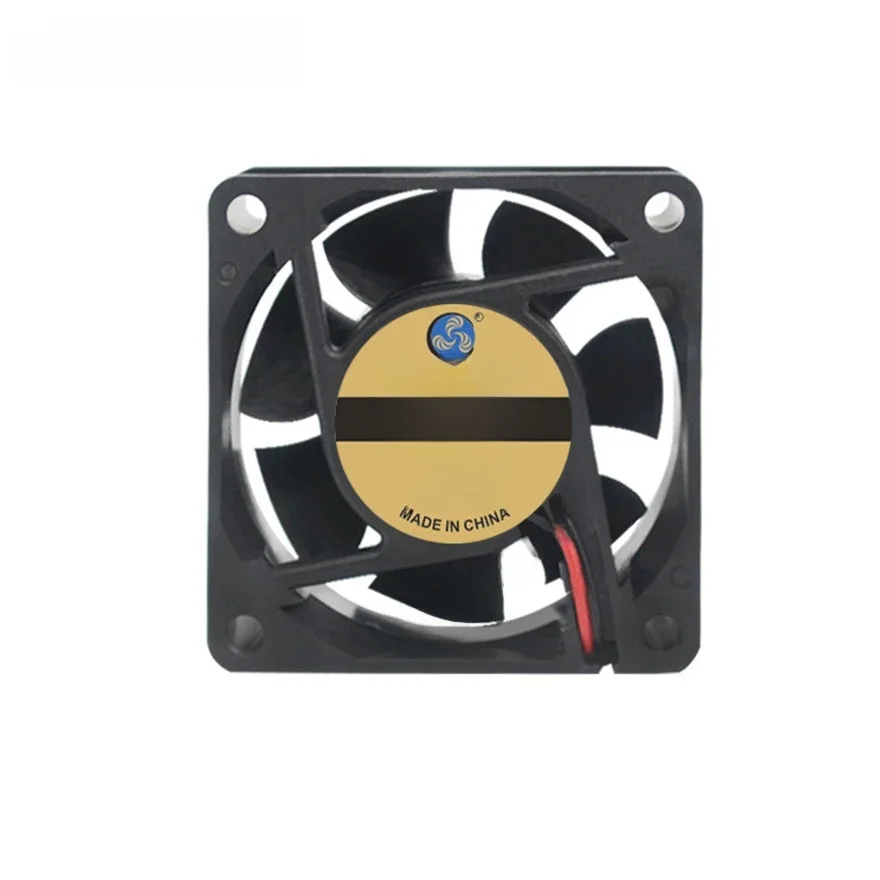 Podwójne łożysko kulkowe 60x60x25mm 6025 DC 5V 12V 24V Wentylator chłodzący komputer 60x25mm Bezszczotkowy wentylator chłodzący silnik 2Pin — zdjęcie 2