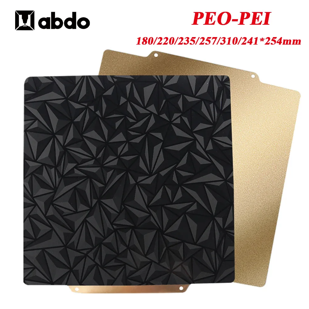 

Peo Sheet For Ender 3 PEI Magnetic Build Plate Sping Steel Sheet 180/220/235/257/310mm for Bambu Lab X1/P1P/P1S PEO Build Plate