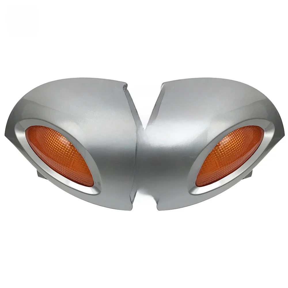 Silber Motorrad Rückspiegel Blinker Lichter Abdeckung Motocross Spiegel Shell Fall für BMW R1100 RT R1100 RTP R1150 RT