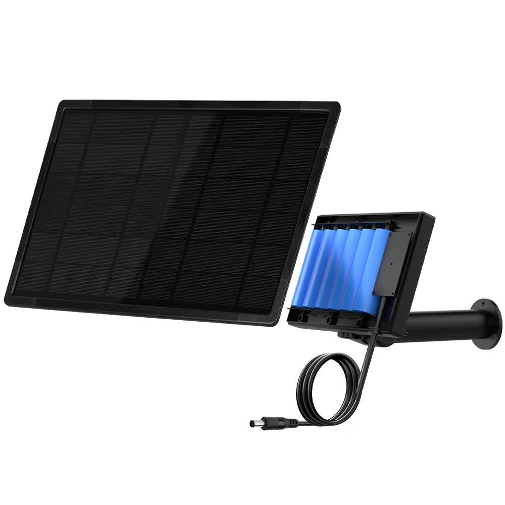 12W 12V Outdoor Solar Panel Built-in 18000mAh Battery IP66 Waterproof With 2M DC power Cable USB Type C Output 3In1 Solar Panels