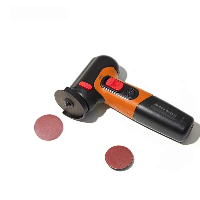 Shenhaoxu draadloze haakse slijper mini schuurmachine usb oplaadbare lithium batterij polijstmachine slijpen diy elektrisch gereedschap