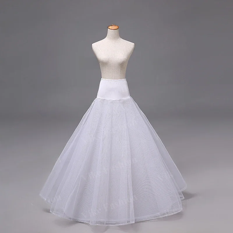 Long Petticoat Ruffled Crinoline Vintage Wedding Bridal for Dresses Underskirt Rockabilly Tutu