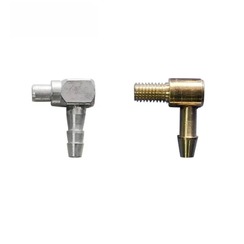 Haoye – buse d'huile en métal de type L, 2 pièces, pour carburateur modifié, petite entrée de bateau électrique, accessoires de bateau RC