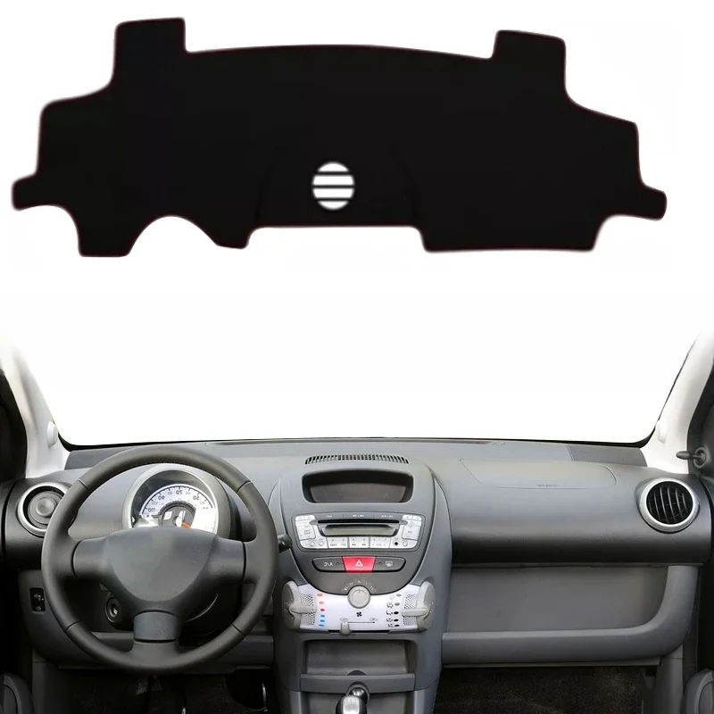 Wewnętrzna osłona deski rozdzielczej Mata na deskę rozdzielczą Poduszka do Peugeot 107 Citroen C1 Toyota Aygo 2005 - 2014 LHD RHD Stylizacja samochodu — zdjęcie 2