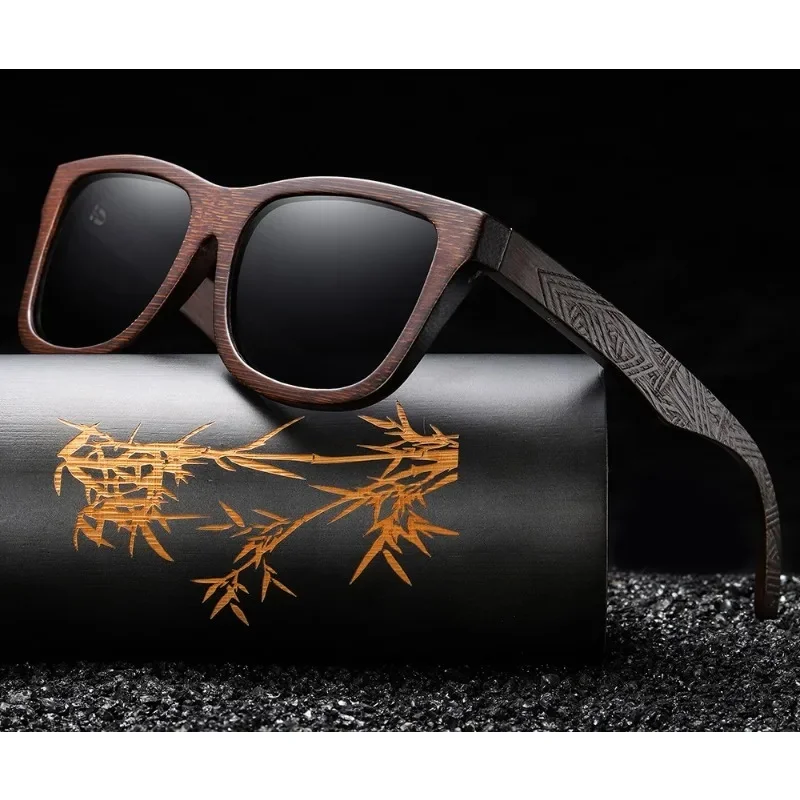 AliExpress Midnite Star Classic Wooden Polarized Sunglasses Men Women Square Sun Glasses Anti-glare Goggle Travel Cycling Sunglasses UV400 Shades