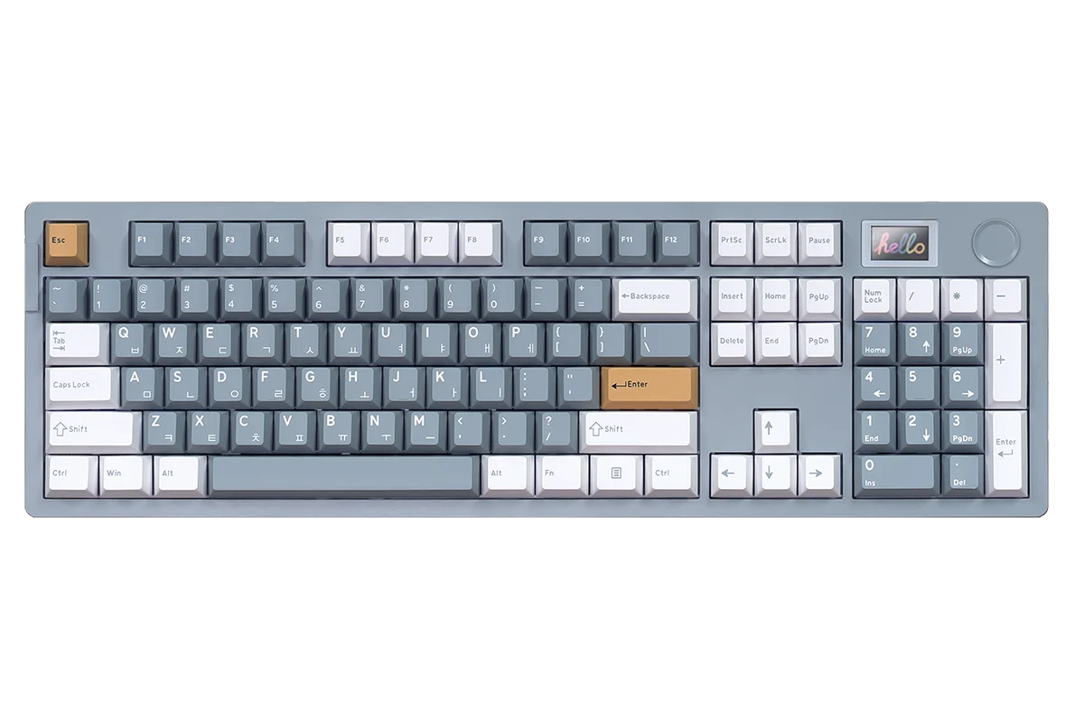 DARULE DAREU A104PRO FLEX WARDLE WRINERED MACHINERY Keyboard for Smokey Blue