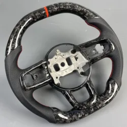 Carbon fiber customized steering wheel for Jeep Wrangler JL 2018-2021 Models Sport Wheel perforated leather black