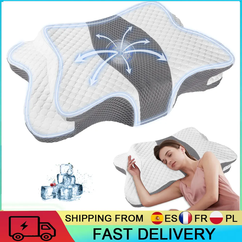 Almohada de espuma viscoelástica transpirable almohada
