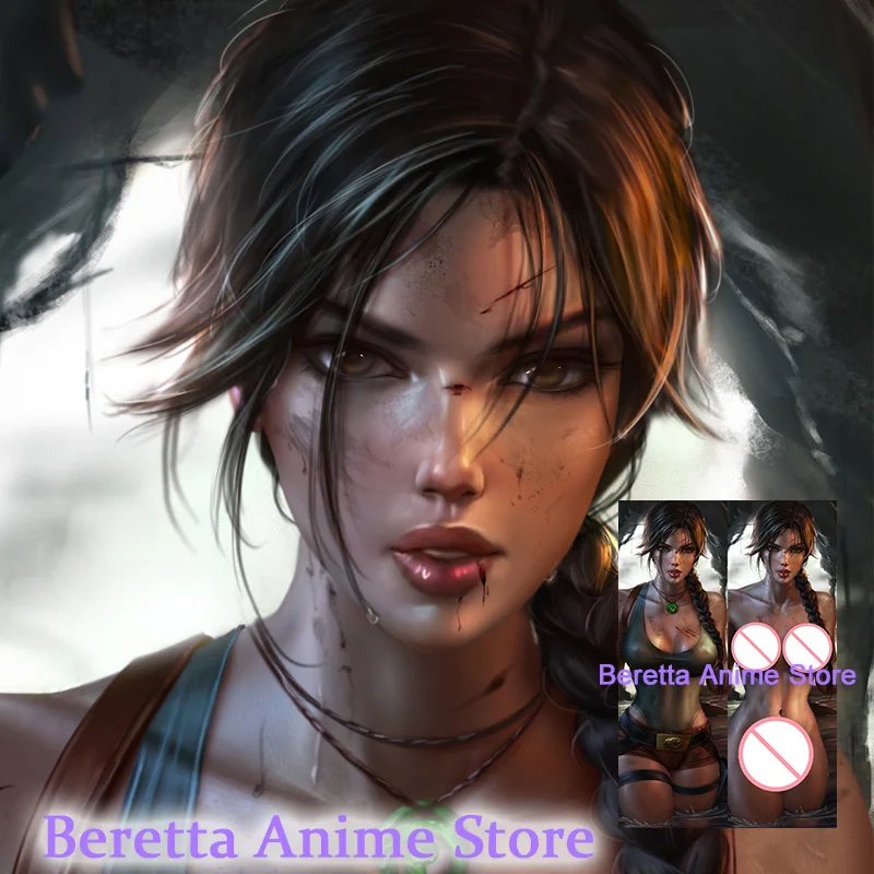 

Двусторонняя наволочка для подушки Dakimakura с принтом в стиле аниме Лара Крофт