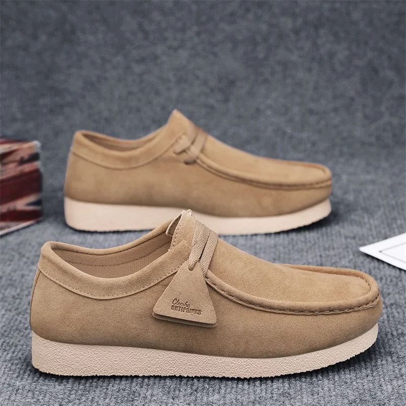 

Men's Classic Suede Wallabee Loafers Slip-On Casual Driving Shoes Comfortable Daily Walking Footwear
