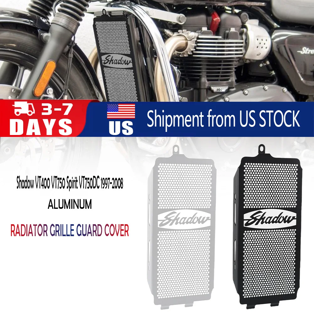 For Honda Shadow ACE VT400 VT750 VT 400 750 1997 1998 1999 2000 2001 2002 2003 Motorcycle Radiator Grill Cover Guard Protector