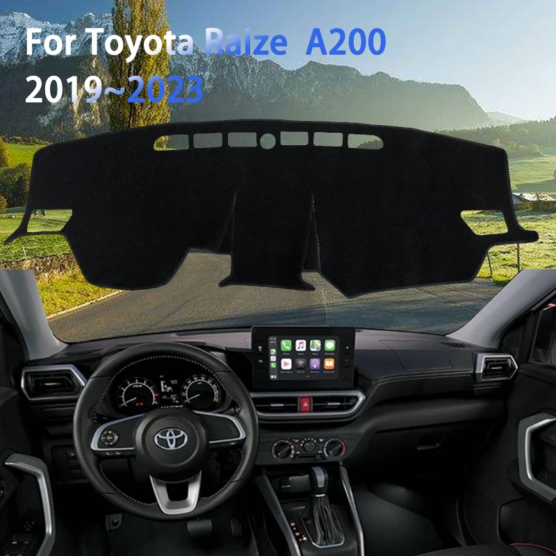 Dashboard Mat for Toyota Raize Daihatsu Rocky A200 Perodua Ativa 2019 2020~2023 Car Accessories Dash Mat Sun Shade Dash Board