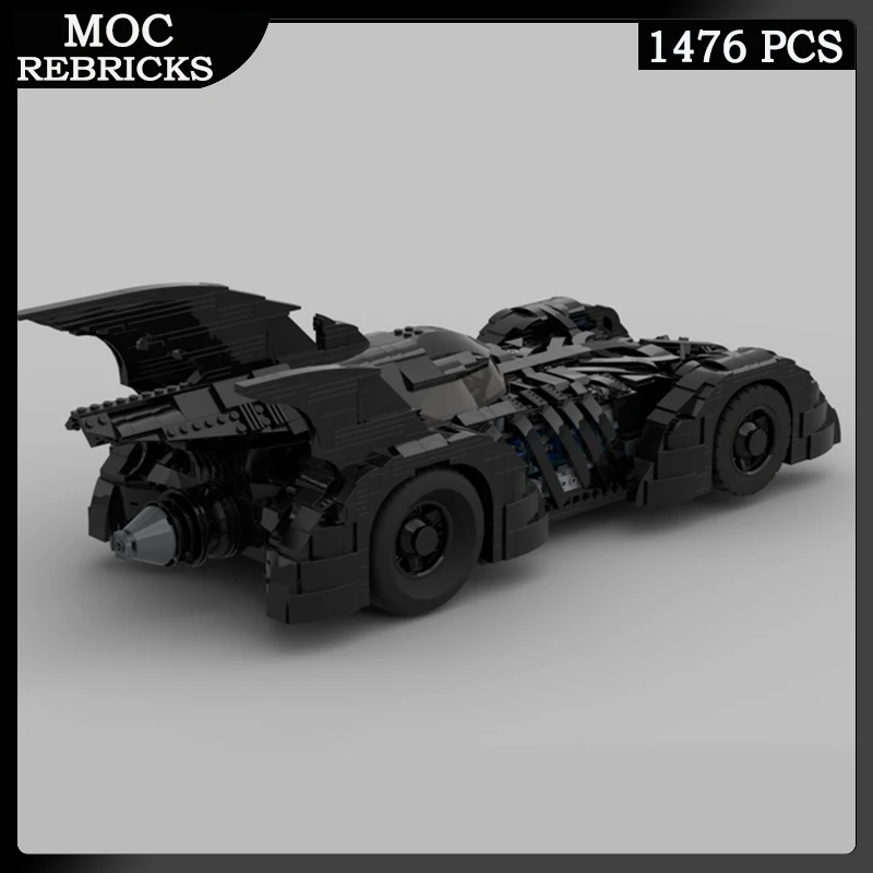 MOC Building Block Car Batmobile Model UCS Series Originality Toys DIY Educational Puzzle Bricks Children Birthday Gifts