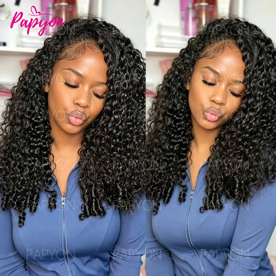 Extensión de cabello humano rizado birmano para crochet, onda de agua brasileña, tejido pre-separado sin nudos, pluma, extensiones para crochet 4