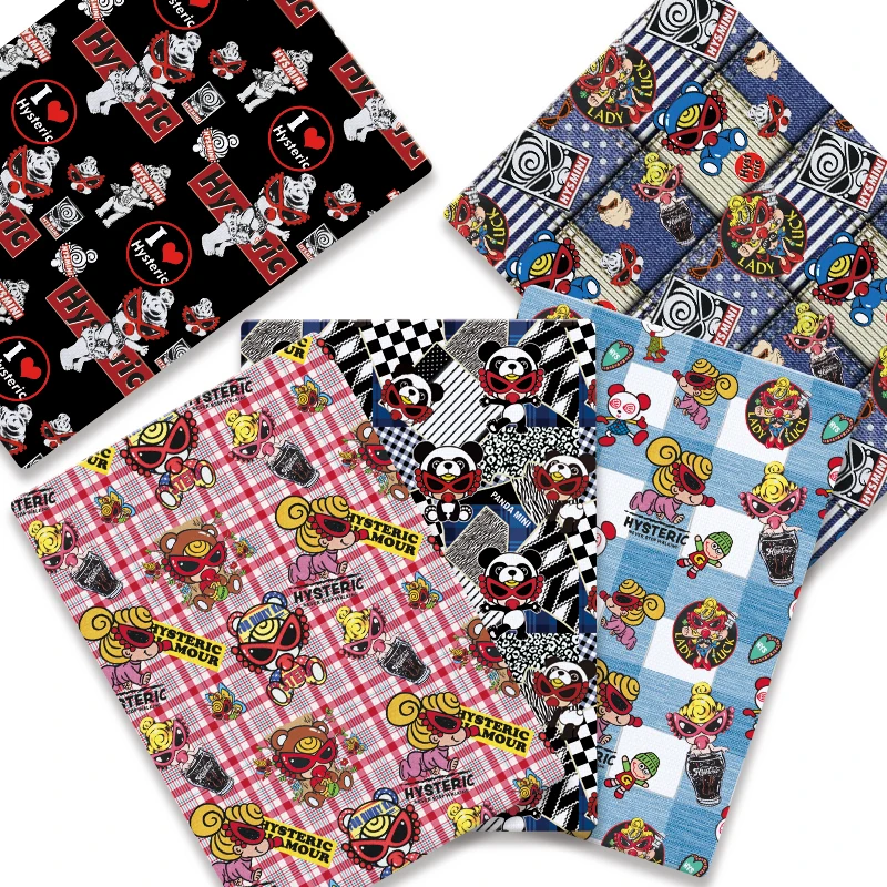 

Cartoon Cute DIY Handmade Patchwork Sewing Fabric 140cm Children's Printed Fabric Hot-Selling Baby Home Dress Fabric