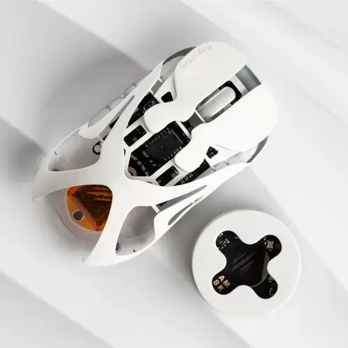 Imagen 2 del producto Ratón inalámbrico para juegos Angry Miao Infinity, intercambiable en caliente, Metal, ultraligero, hueco, PAW3950, doble, 8K, con cable, triodo