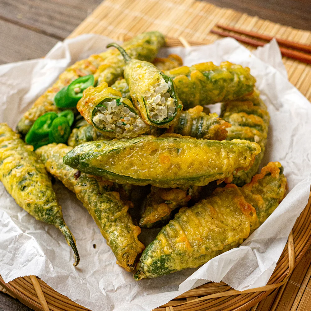 فلفل مقرمش مصنوع يدويًا، 1 كجم - مثالي للوجبات الخفيفة وTteokbokki ومقالي الهواء #1