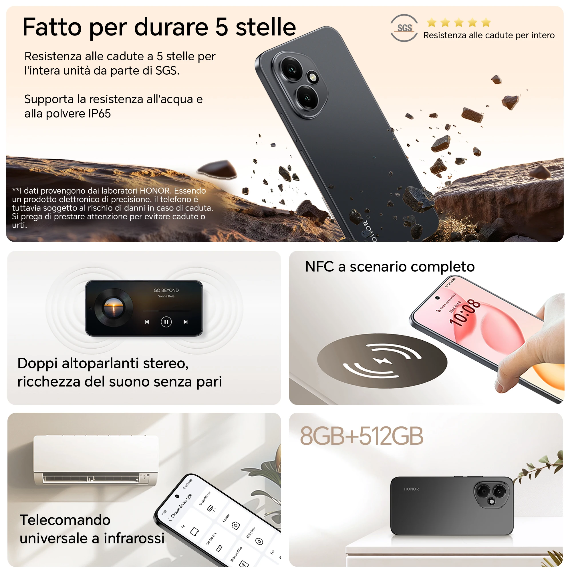 HONOR 400 5G, Teléfono Inteligente con Doble SIM y NFC, Fotografía IA de 200MP, Pantalla AMOLED de 6.55 Pulgadas con Protección Ocular, Batería de 5300mAh, Snapdragon 7 Gen 3, Android 15 8