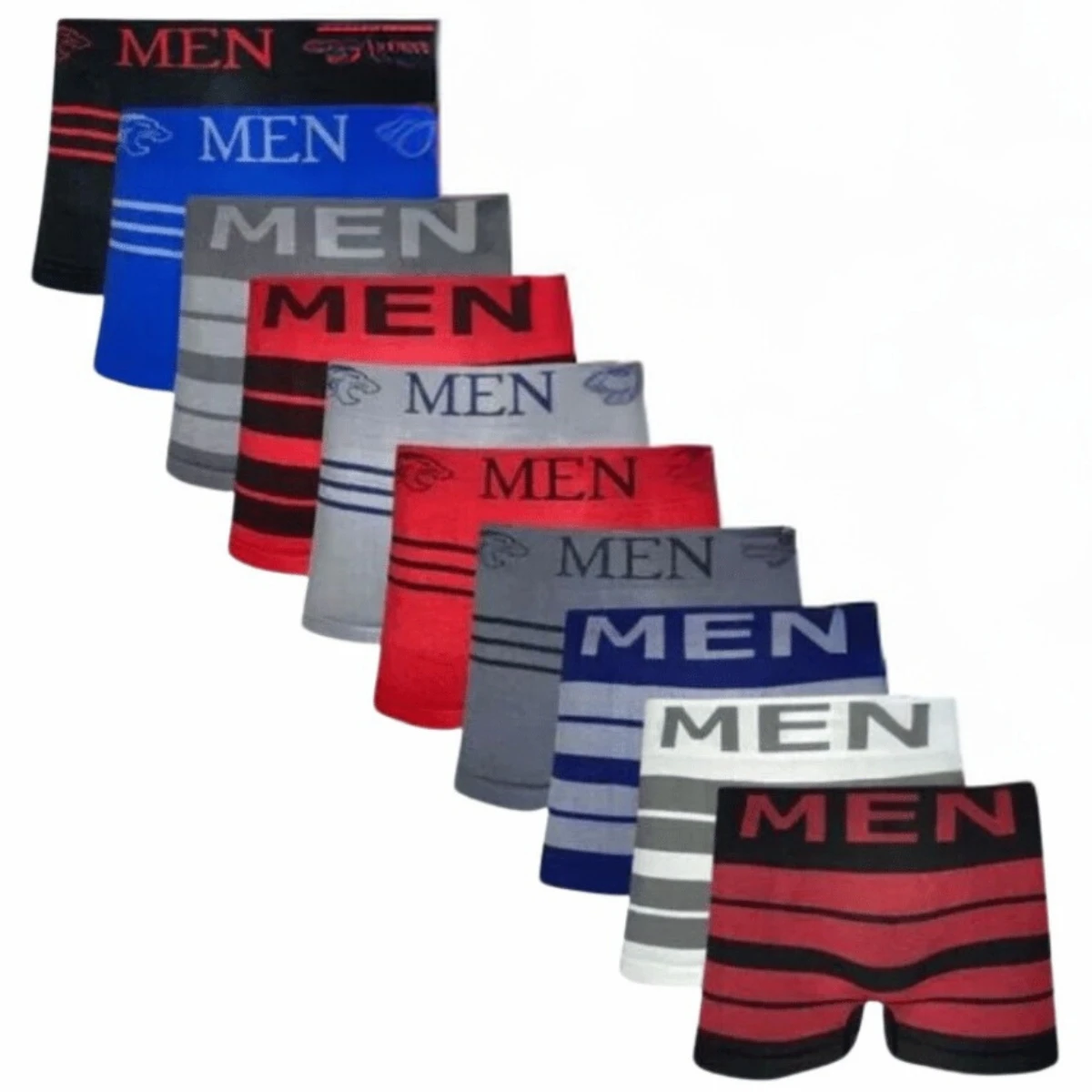 10 PCs Male Boxer Underpants/Varied Colors Kit