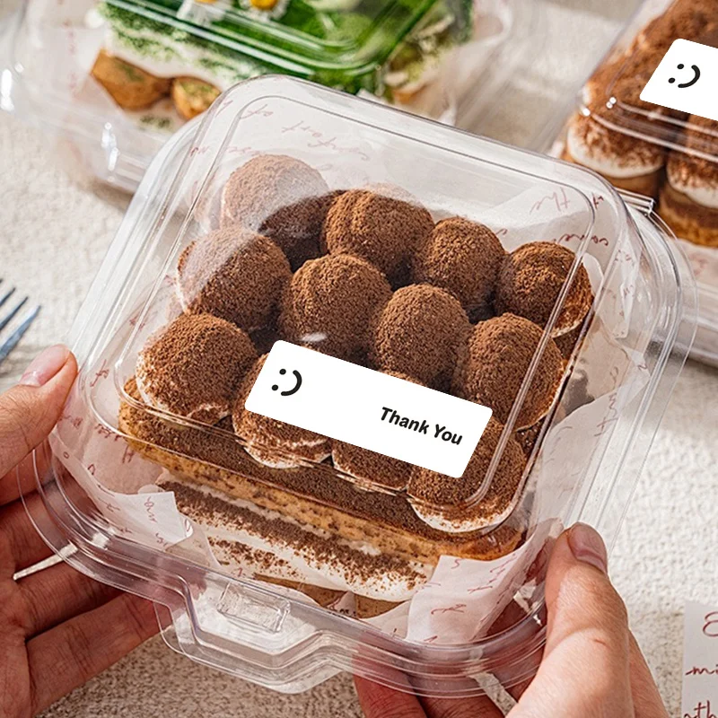 KAYSION 120 Pz/rotolo Grazie Adesivo Sigillo Etichetta Piccola Affari Pacchetto Adesivo Sorriso Viso Per E Ascondere Frigo Regalo Sigillatura